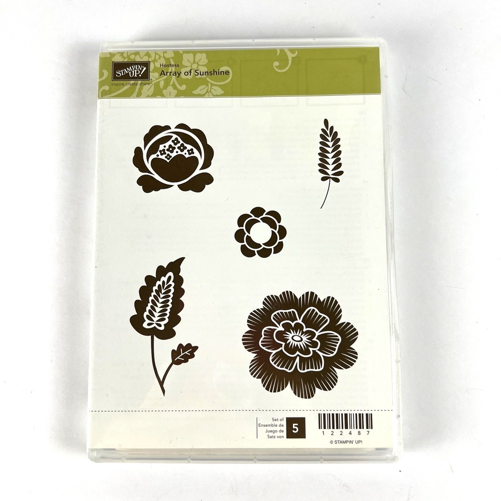 STAMPIN UP‎ Array Of Sunshine Set 122487 Scrapbooking Art 5 Stamps